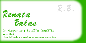 renata balas business card